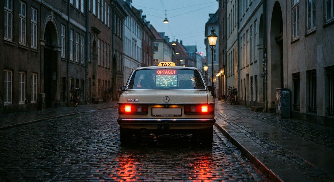 Københavnsk taxi om natten